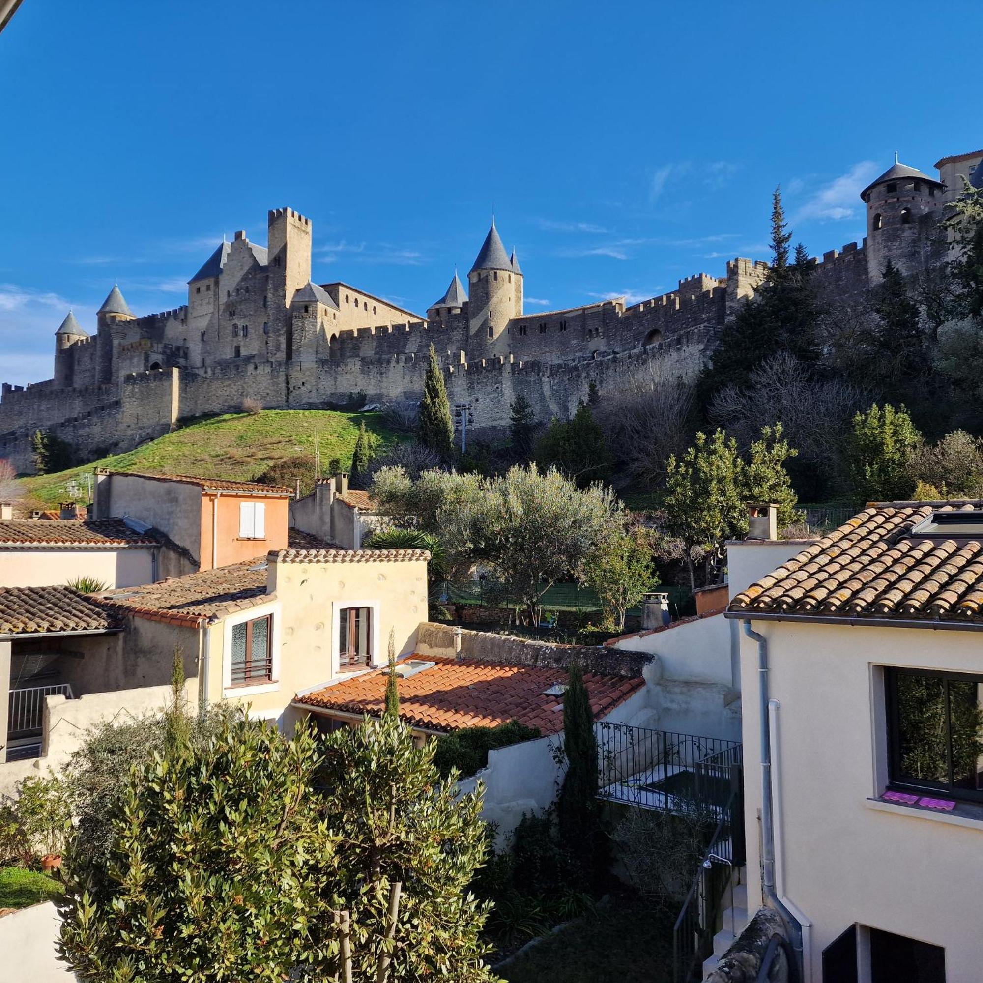 Apartament Montez Au Creneau, Face A La Cite Vue Sublime Carcassonne Zewnętrze zdjęcie